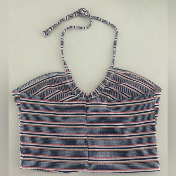 Aeropostale Stripe Halter Top - Picture 3 of 10